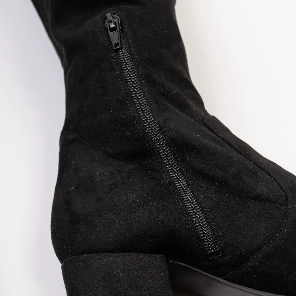 UNISA Dedrii Over the Knee Boots Black vegan suede size 8.5M